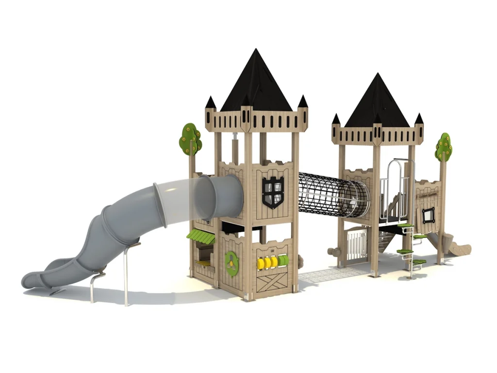 playground per esterno eco wood castle-401 d2