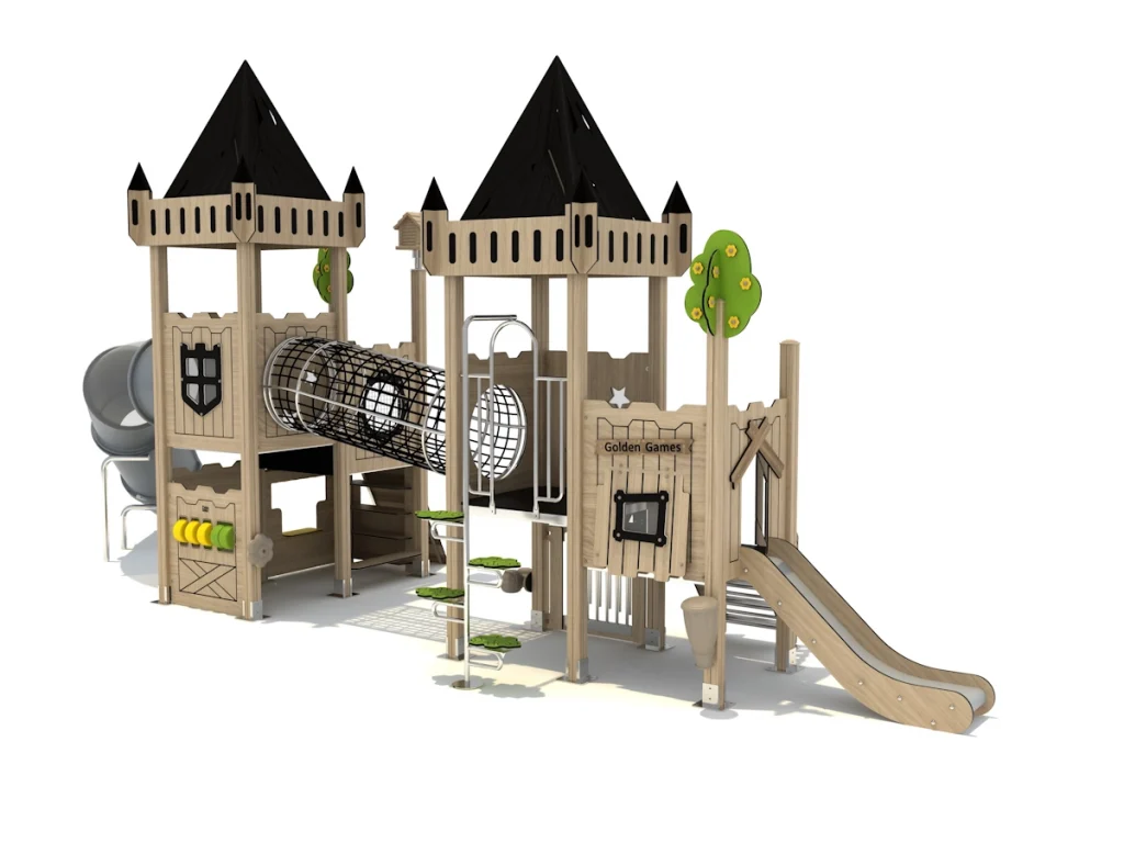 playground per esterno eco wood castle-401 d3