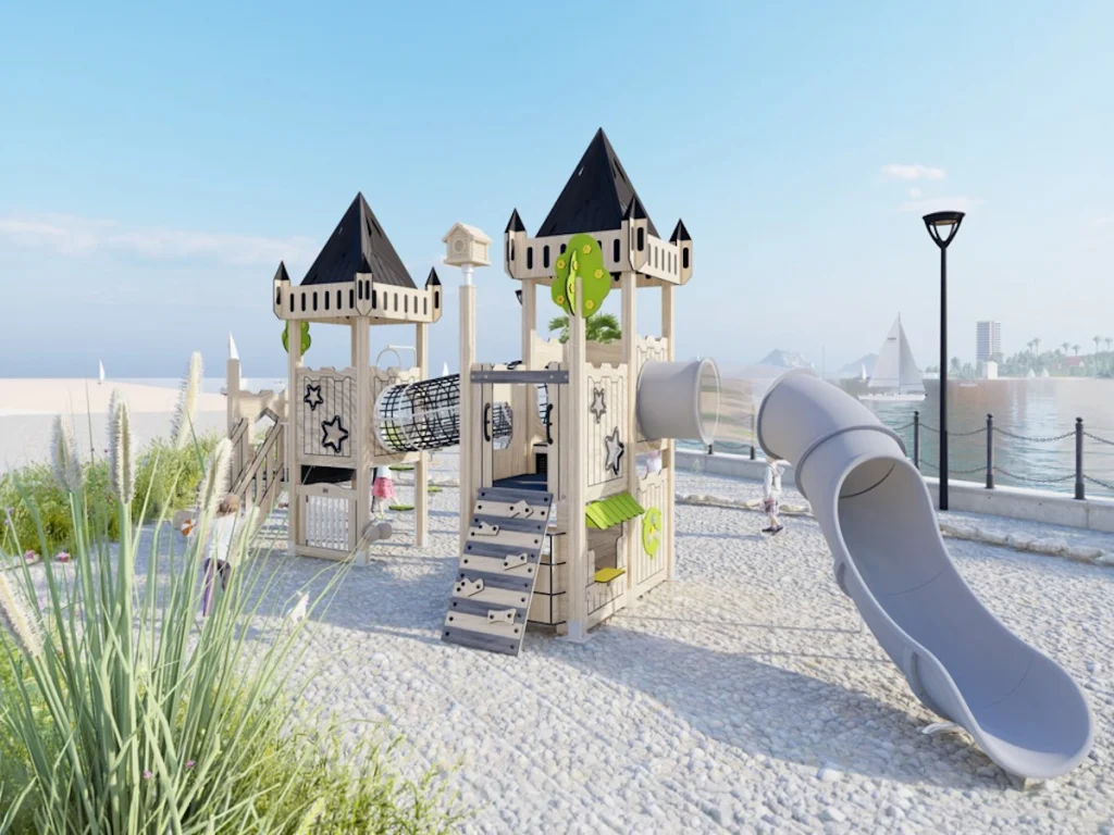 playground per esterno eco wood castle 401 d7
