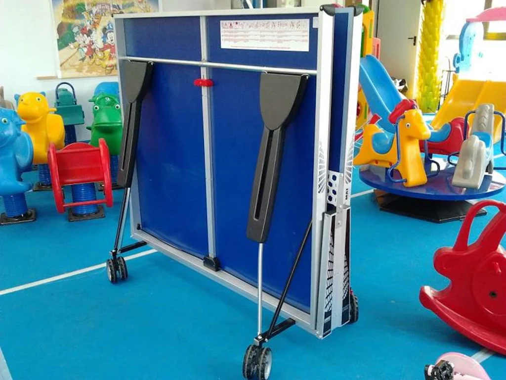 gioco sportivo tavolo ping pong da esterno con ruote f3 mostra
