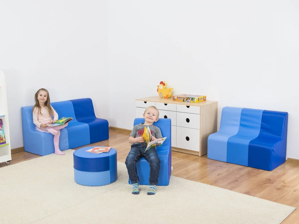 area baby salottino morbido baby relax blu f2
