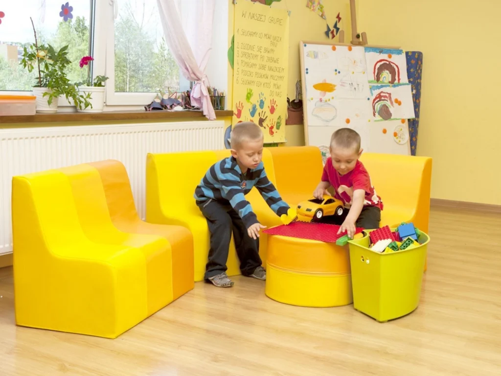 area baby salottino morbido baby relax giallo f1 area giochi indoor