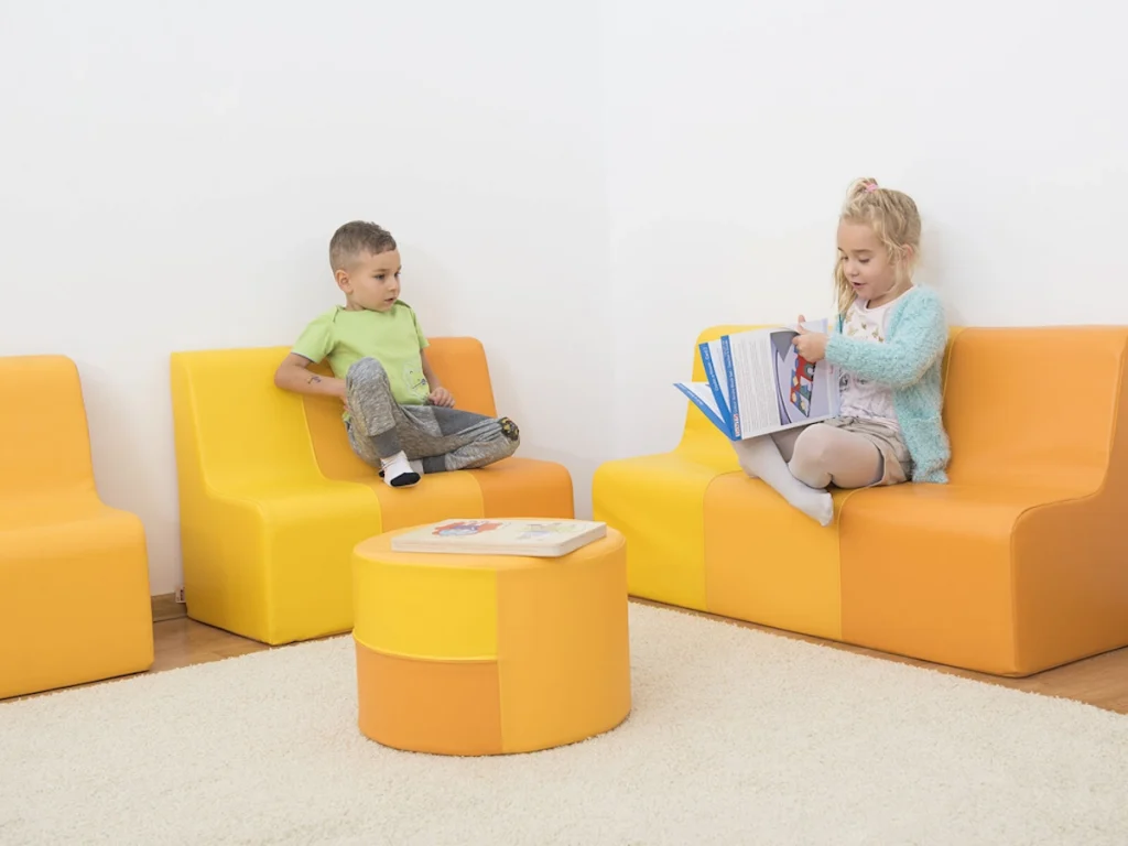 area baby salottino morbido baby relax giallo f3 area giochi indoor