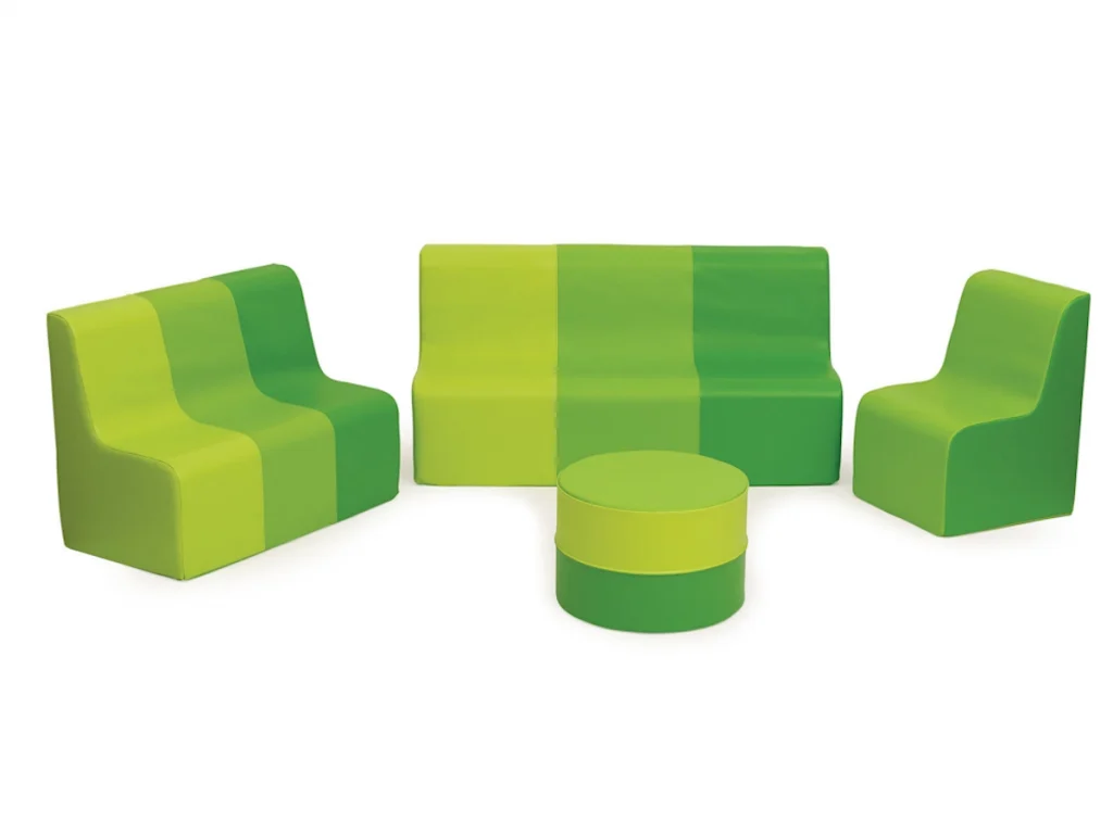 area baby salottino morbido baby relax verde f1