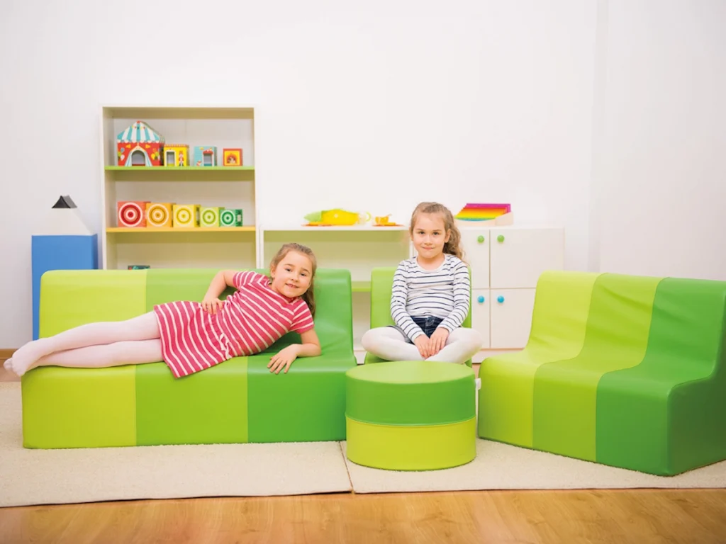 area baby salottino morbido baby relax verde f5