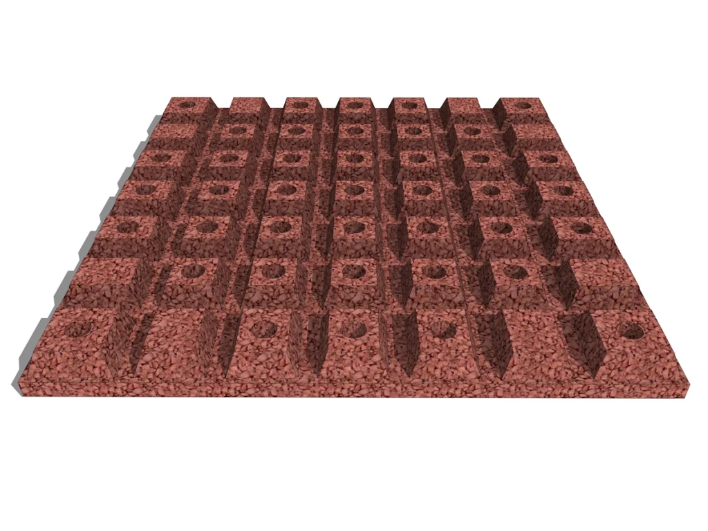 accessorio e ricambio pavimentazione antitrauma da esterno spessore 4 cm d2