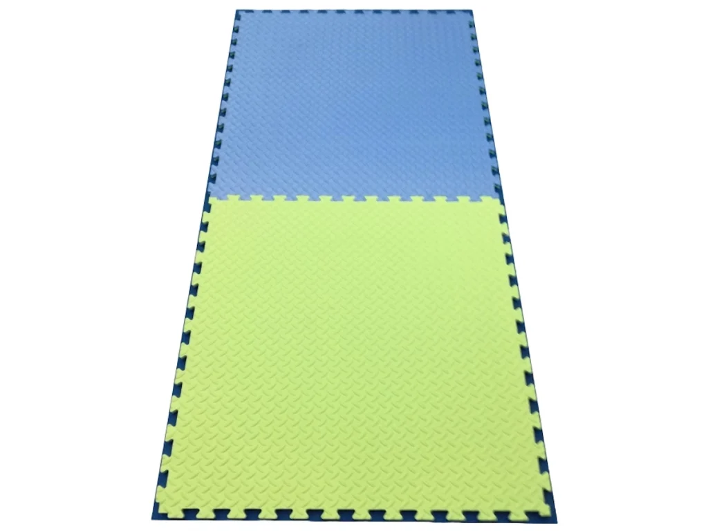 accessorio e ricambio tappeto antitrauma da interno bicolore verde azzurro f1