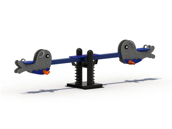 gioco a molla bilanciere a molla hdpe balene d1