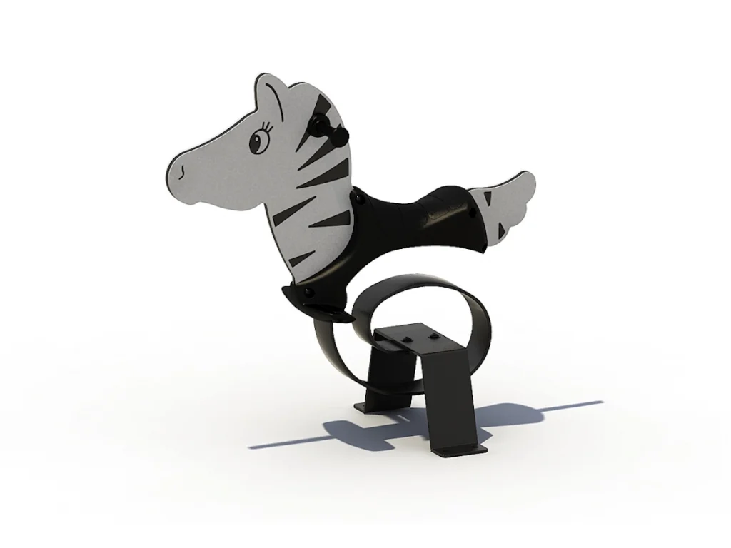 gioco a molla spirale hdpe zebra d1
