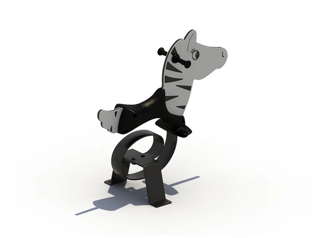 gioco a molla spirale hdpe zebra d2