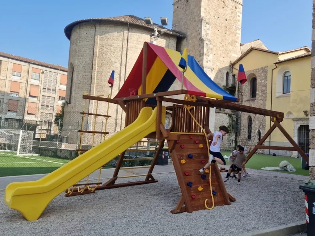 gioco in legno rainbow castle pack II f4 parco giochi