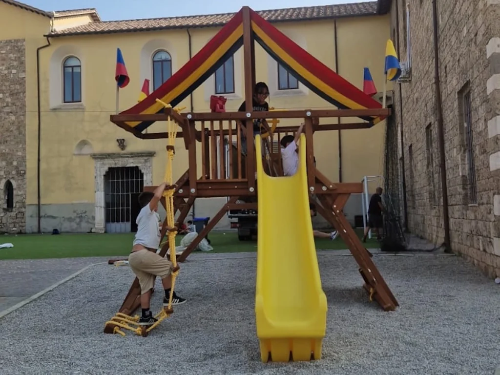 gioco in legno rainbow castle pack II f6 parco giochi