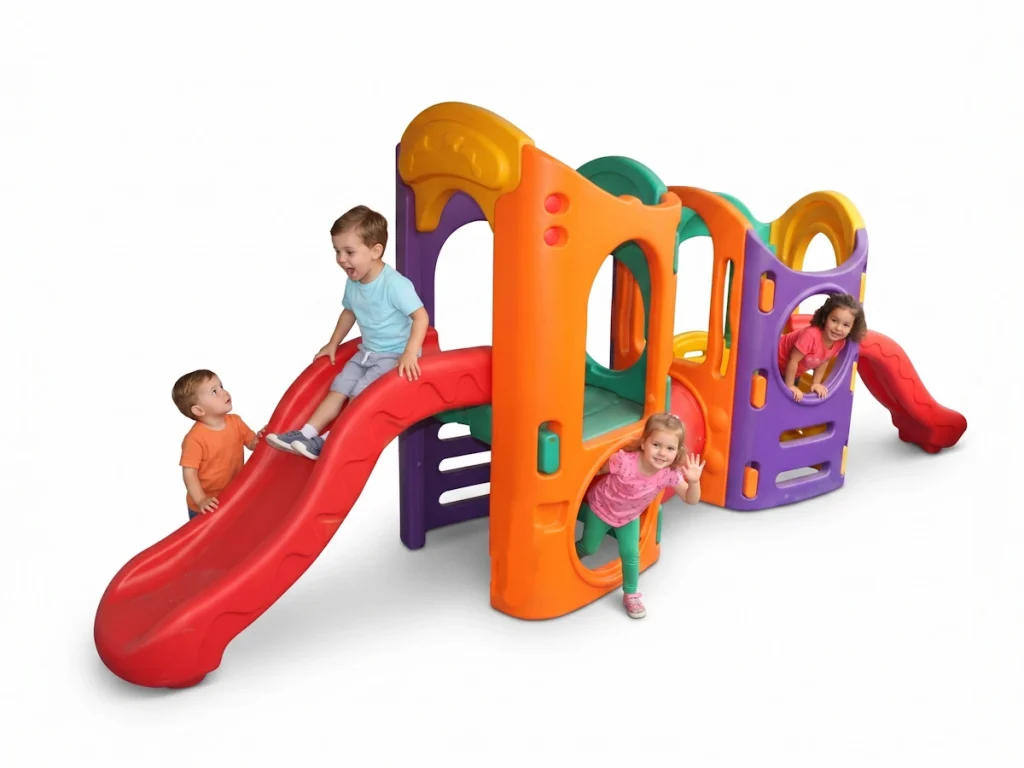 gioco per giardino altalena e scivolo parco giochi trasformabile f1