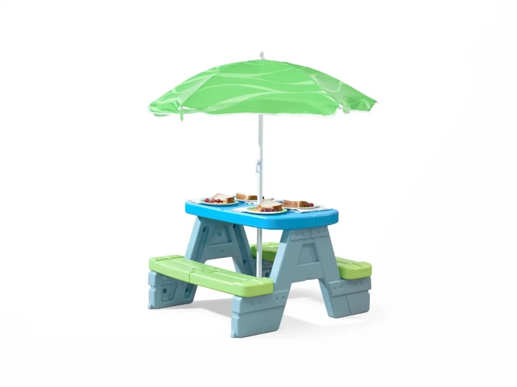 gioco per giardino tavolino sedia e sabbiera tavolino pic nic baby f2