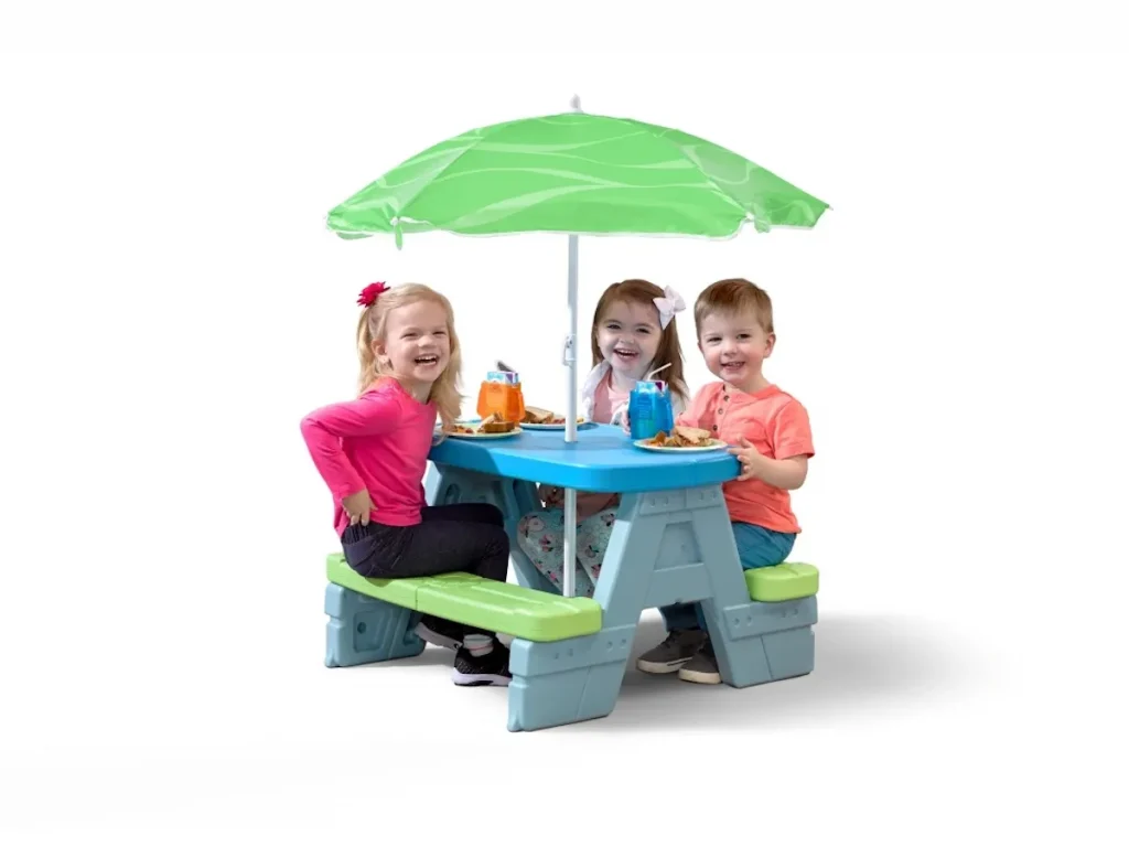 gioco per giardino tavolino sedia e sabbiera tavolino pic nic baby f4