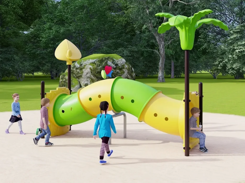 playground per esterno fantacastello tunnel tropical d5