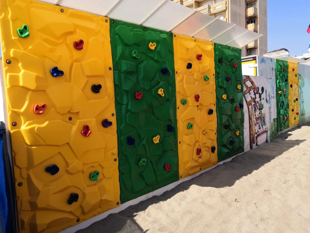 struttura di arrampicata pannello parete rocciosa f1 stabilimento balneare