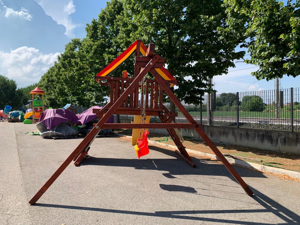 gioco in legno rainbow castle pack II usata f5