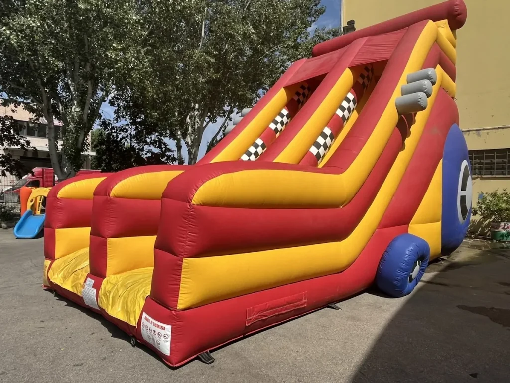 usato gioco gonfiabile scivolo dragster slide ea f1 mostra