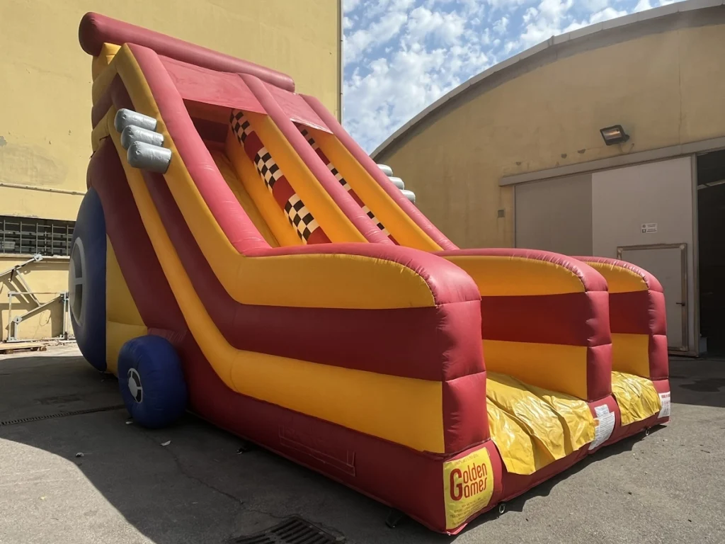 usato gioco gonfiabile scivolo dragster slide ea f3 mostra