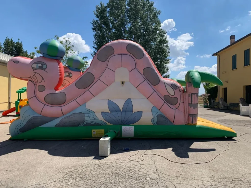 usato gioco gonfiabile scivolo snake slide hpn f8 mostra