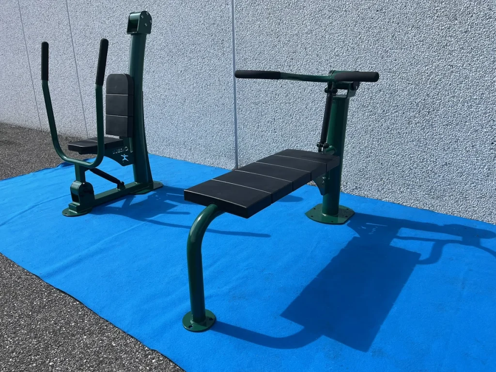 outlet pacchetto outdoor gym 4 attrezzi fine stock f3 mostra