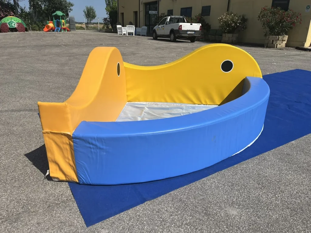 area baby piscina di palline morbida fishes f1