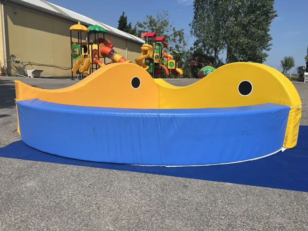 area baby piscina di palline morbida fishes f2