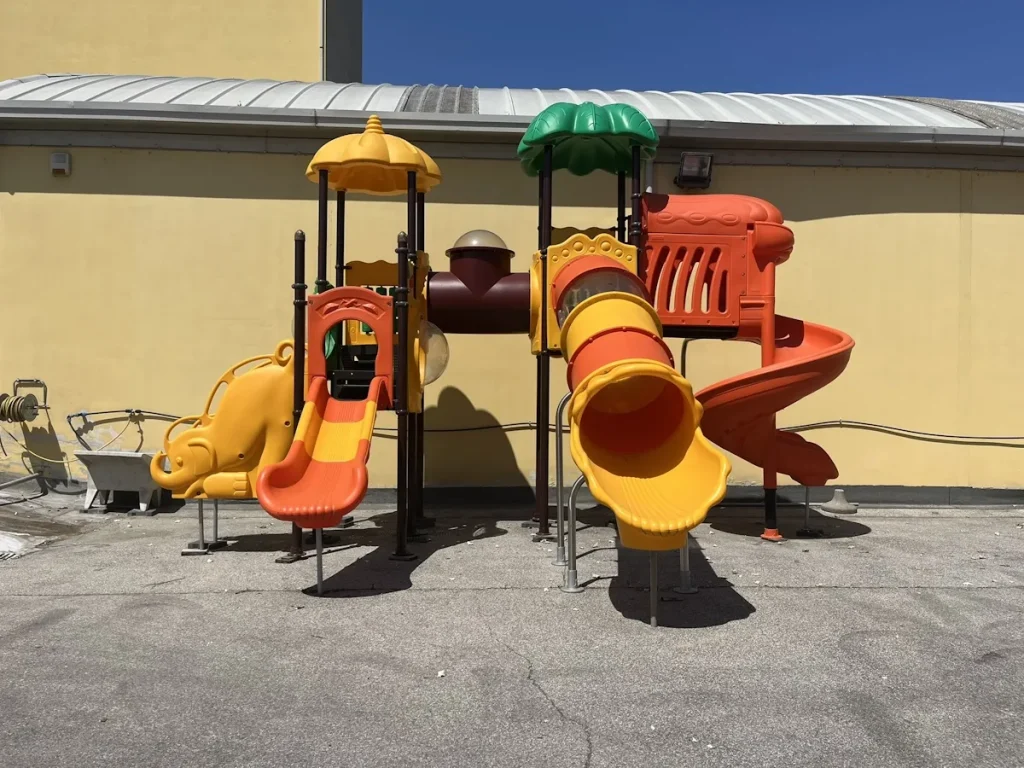 esposizione playground per esterno fantacastello sunny flower double f2 mostra