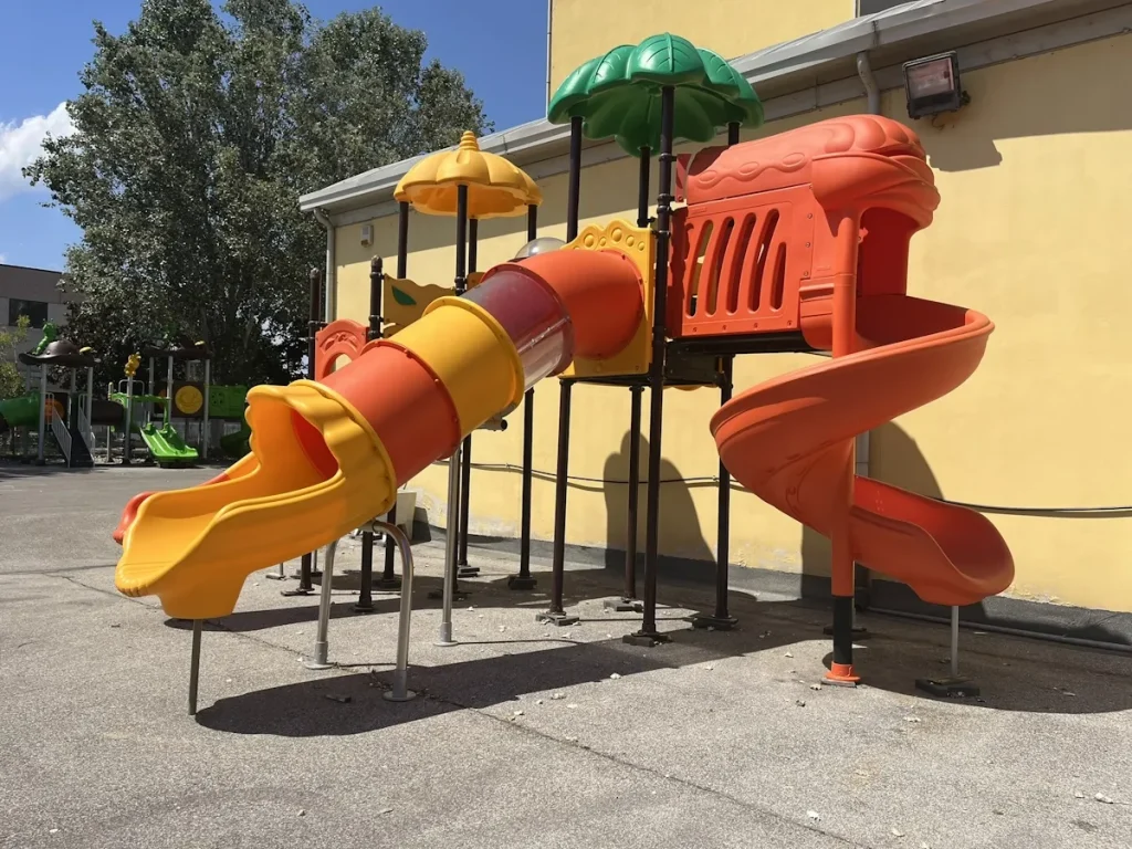 esposizione playground per esterno fantacastello sunny flower double f4 mostra