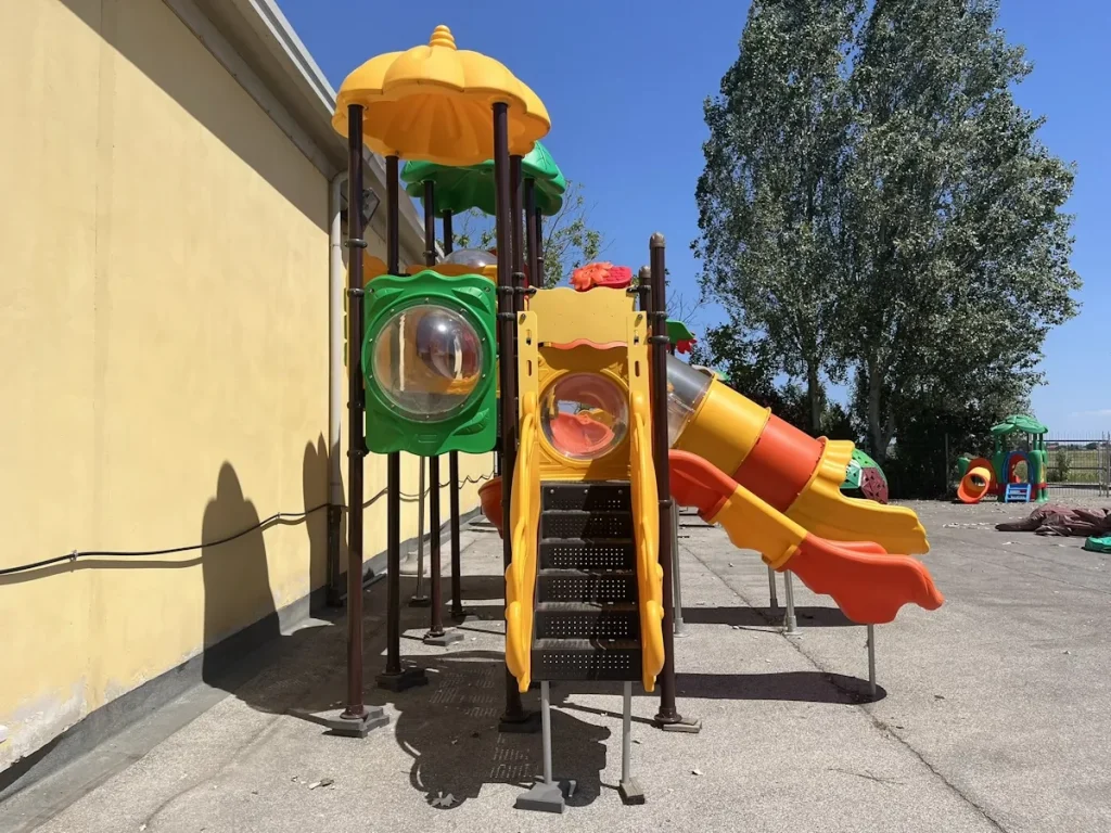esposizione playground per esterno fantacastello sunny flower double f5 mostra