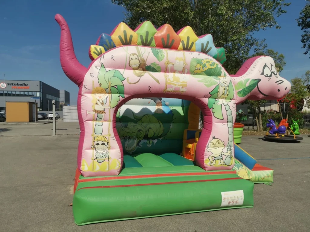 usato gioco gonfiabile multiattivita dinosaur combo lb f2 mostra