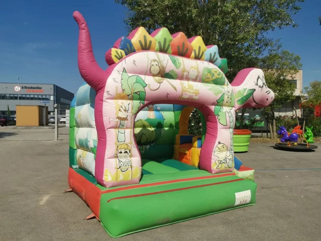 usato gioco gonfiabile multiattivita dinosaur combo lb f3 mostra