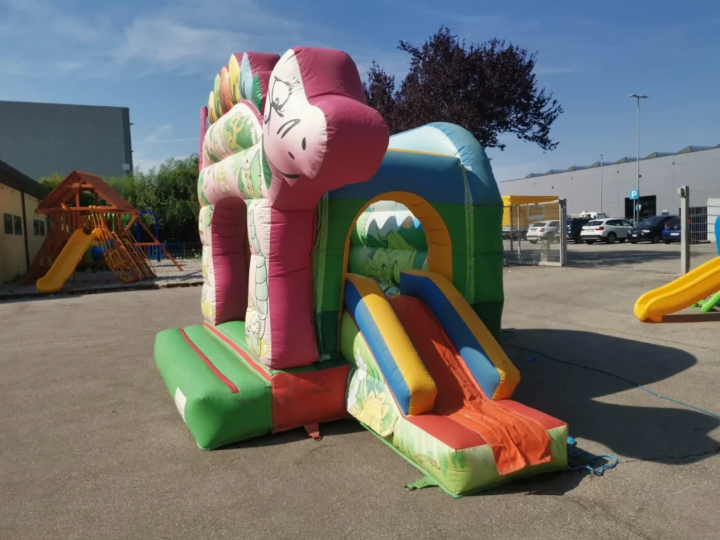 usato gioco gonfiabile multiattivita dinosaur combo lb f4 mostra
