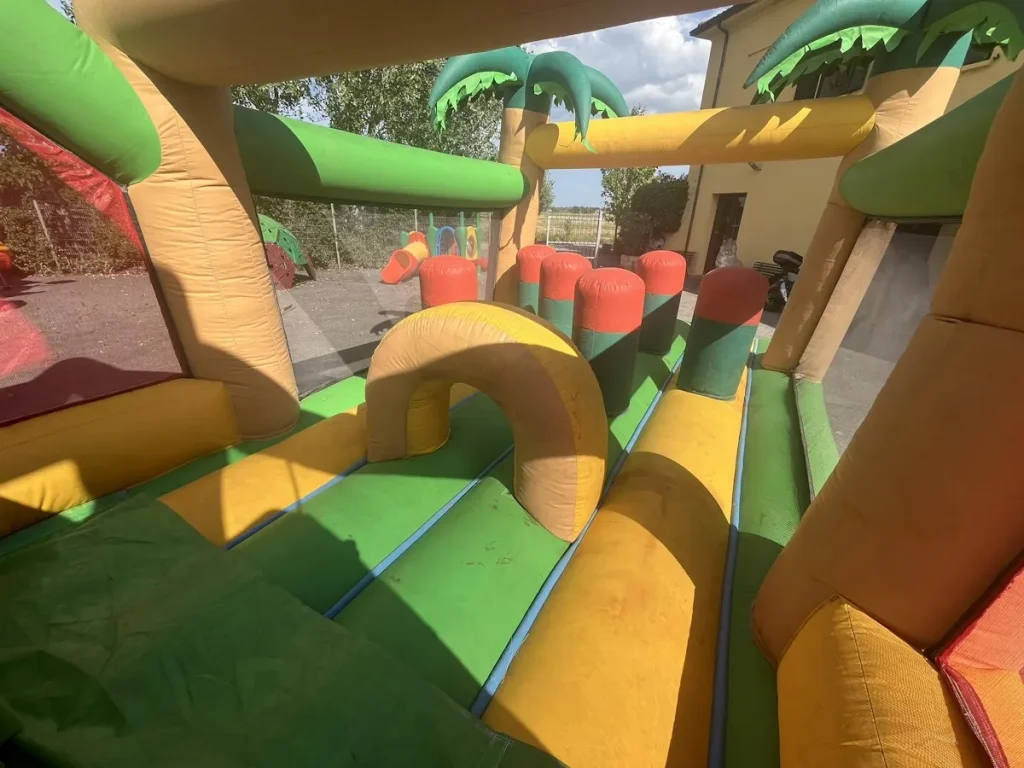 usato gioco gonfiabile multiattività jungle track n f5 mostra