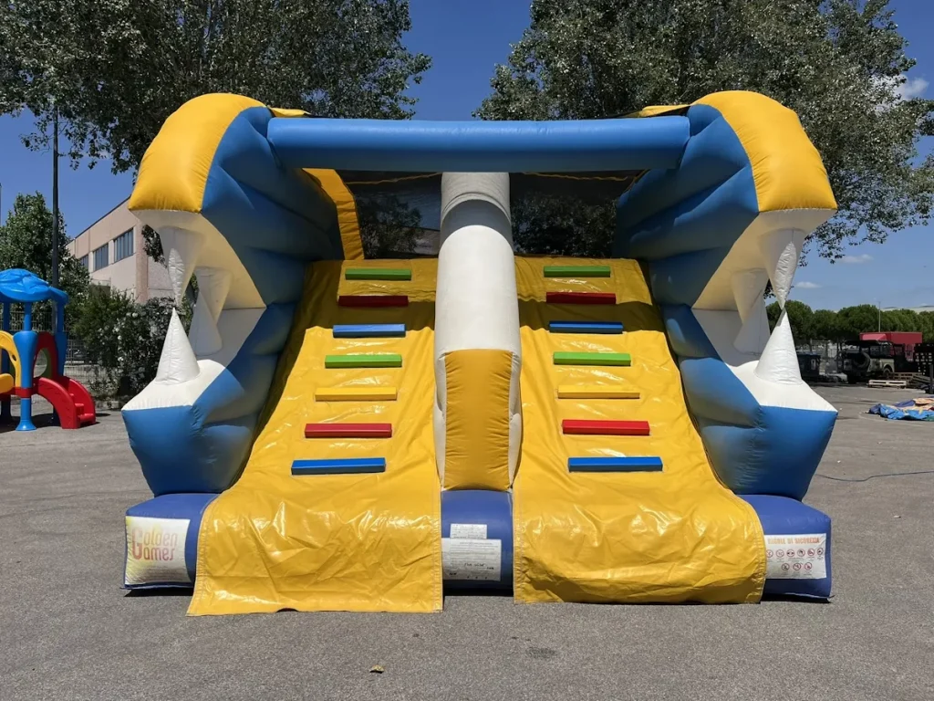 usato gioco gonfiabile scivolo fish slide hj f3 mostra