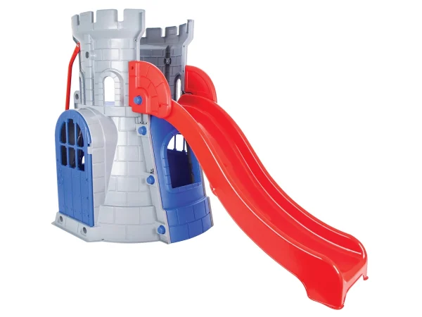 esposizione gioco per giardino altalena e scivolo torre scivolo medievale f1 mostra