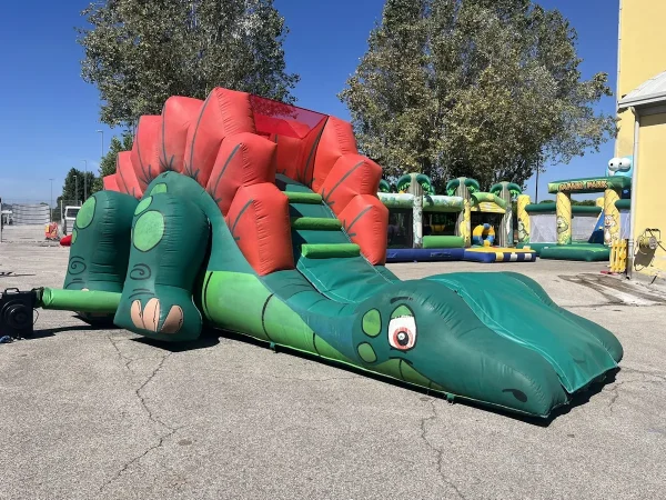 usato gioco gonfiabile scivolo dragon slide f1 mostra