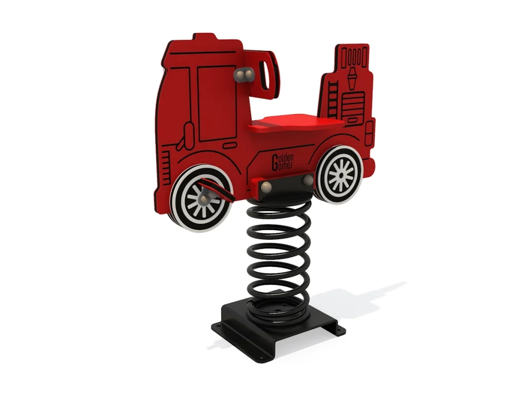 gioco a molla gioco a molla hdpe camion dei pompieri d1