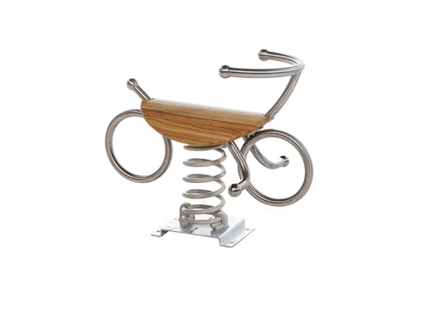 gioco a molla gioco a molla legno inox bike d1
