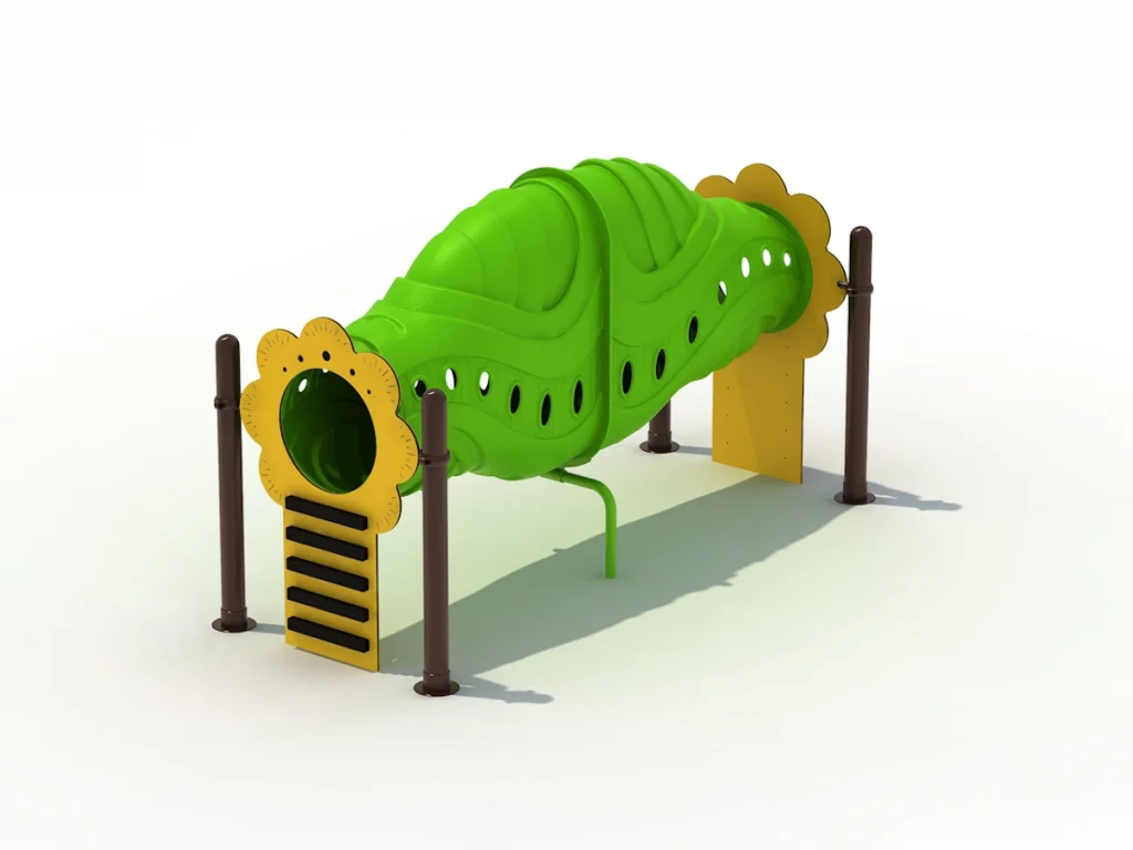 playground per esterno fantacastello tunnel flower d1