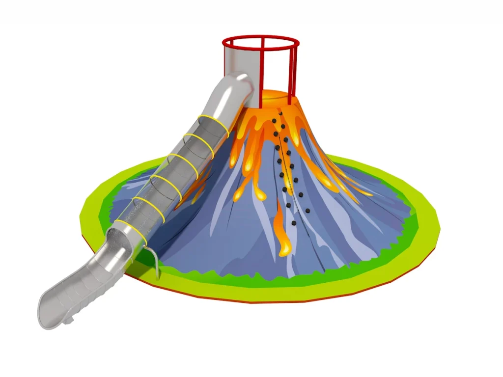 playground per interni volcano tower d1