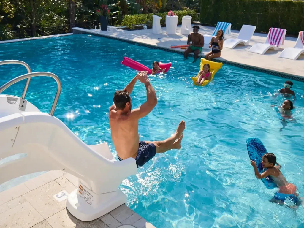 water play splash slide f8 villaggio turistico