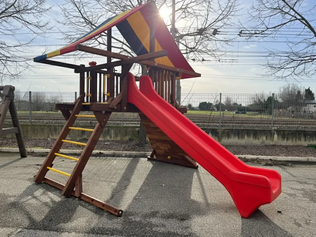 offerta esposizione gioco in legno rainbow castle pack I f2