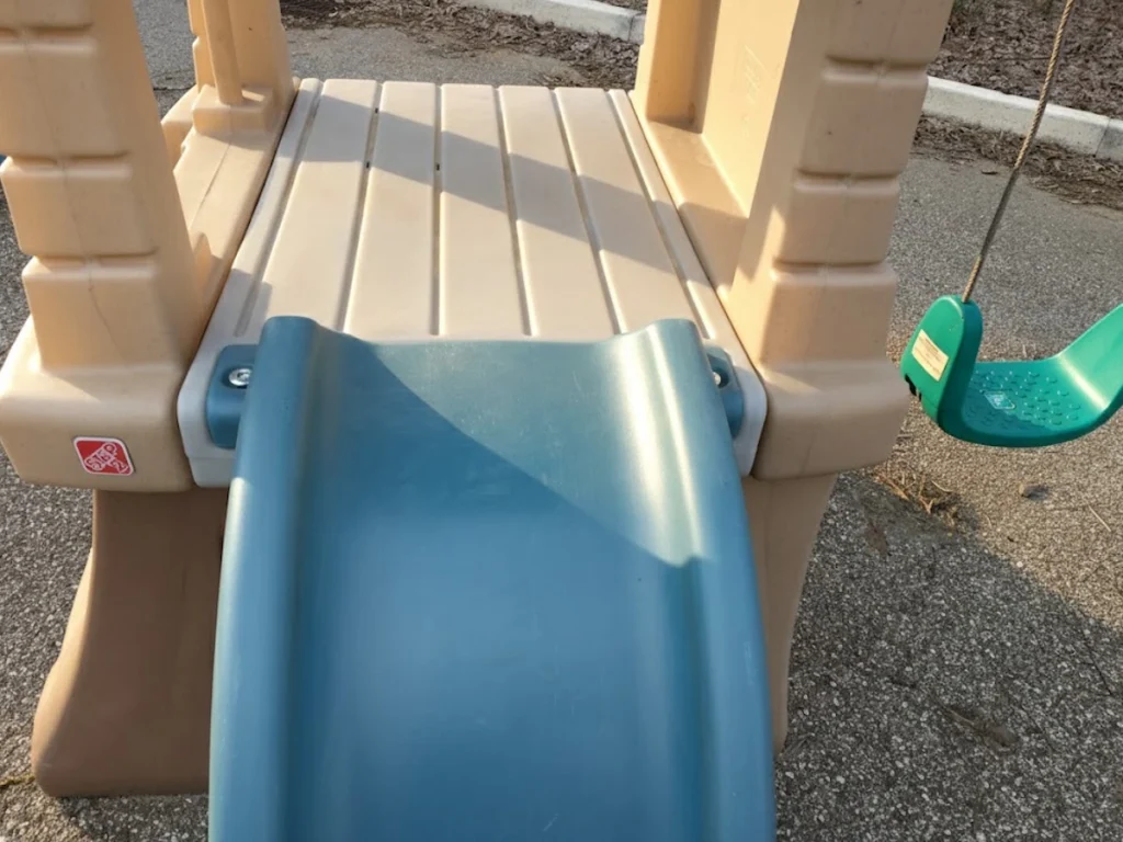 offerta usato gioco per giardino scivolo torre con altalena play up f3 mostra