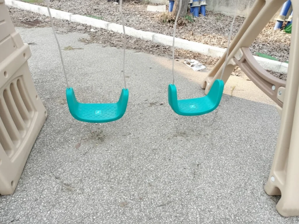 offerta usato gioco per giardino scivolo torre con altalena play up f4 mostra