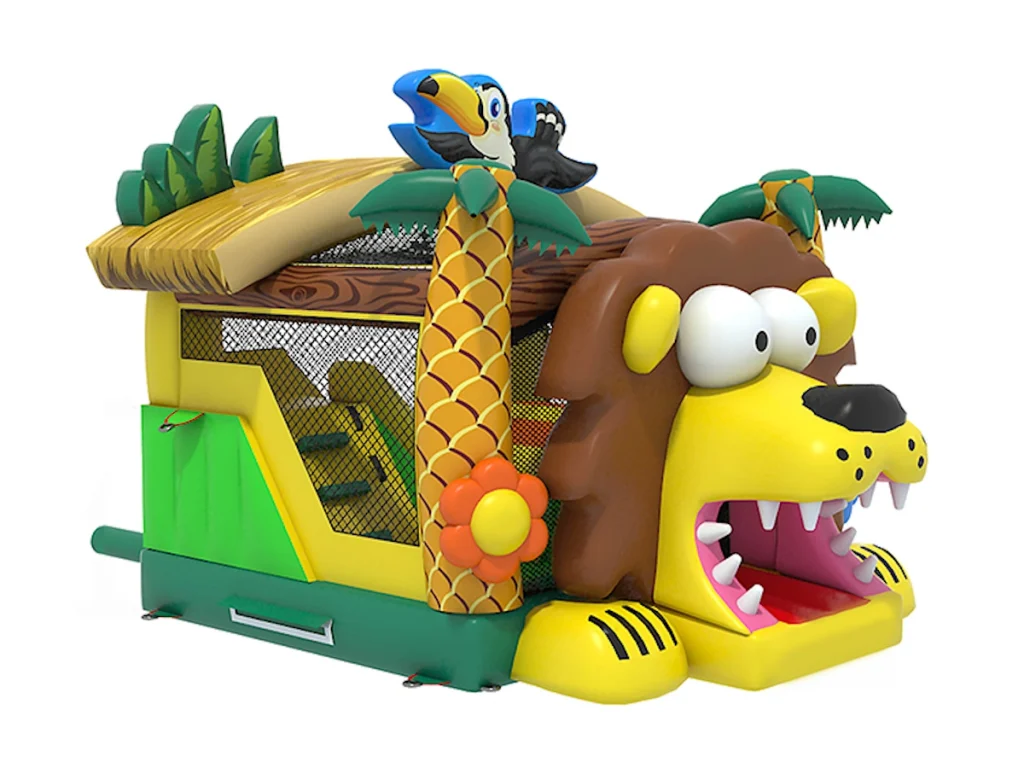 gioco gonfiabile salta salta bounce and slide lion d1