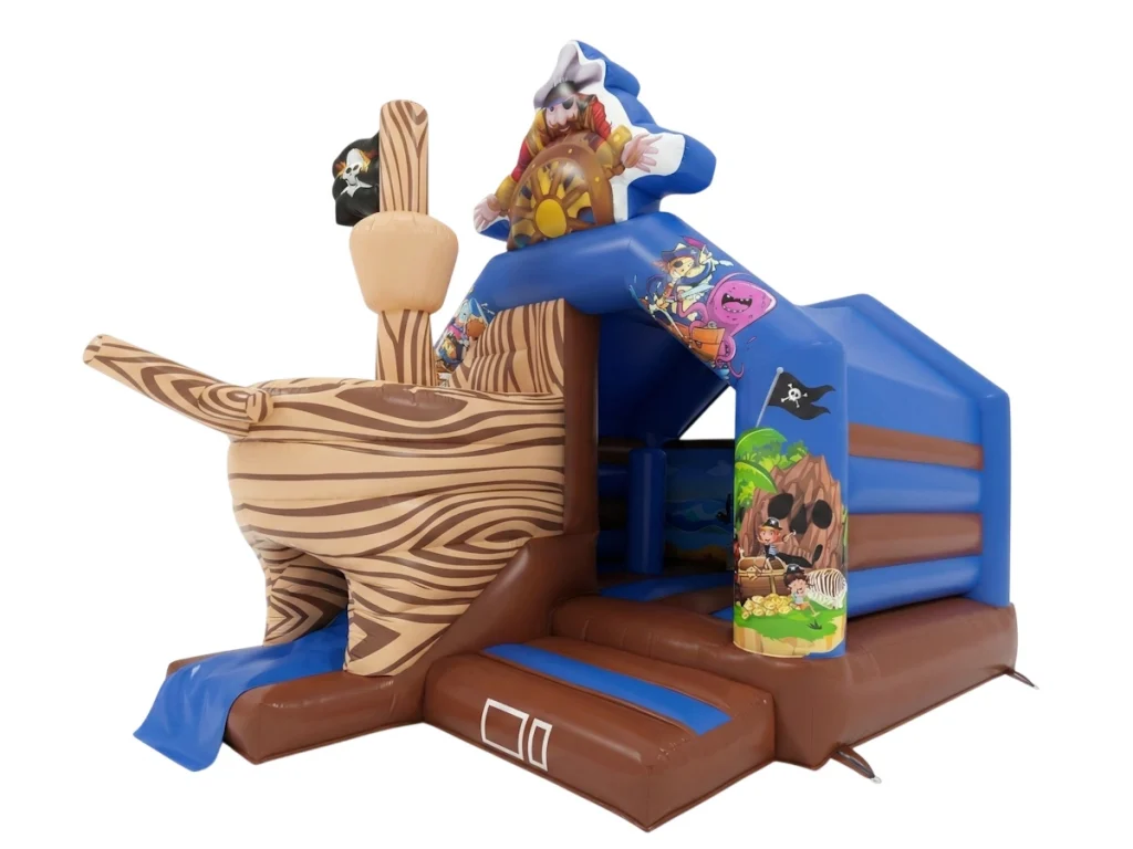 gioco gonfiabile salta salta bounce and slide pirates d1