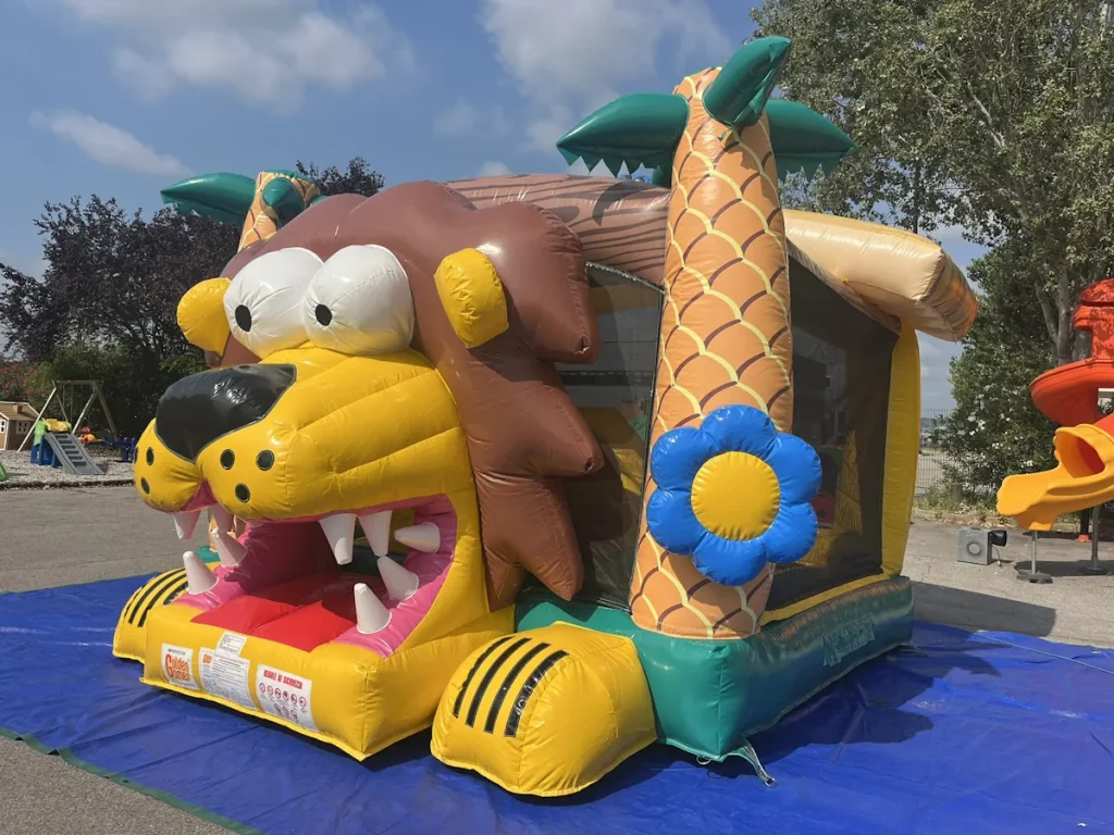gioco gonfiabile salta salta multiattività f2 bounce and slide lion