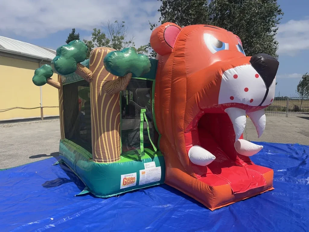 gioco gonfiabile salta salta multiattività f2 bounce and slide tiger